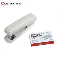 办公用品 Comix/齐心 B3831耐用商务订书机套装 订书器 钉书针