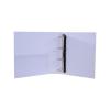 远生US-3040D A43寸4孔D型纸板文件夹A4白夹打孔夹三面插袋活页夹