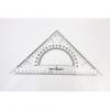 得力文具deli 6425三角尺 塑料三角板 绘图三角板 带量角器