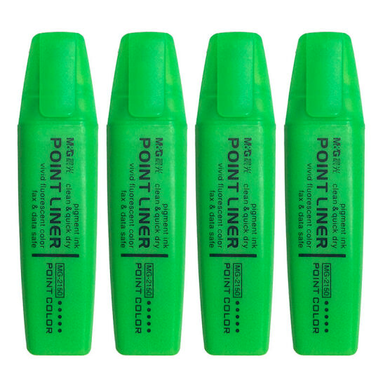 晨光（M&G）MG2150 文具荧光笔 重点彩色标记笔记号笔重点笔学生用 绿色 1支 MG2150