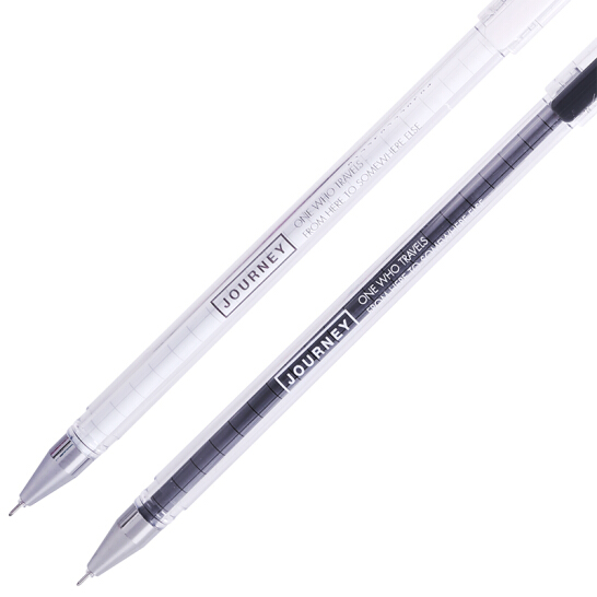 得力(deli)方寸格0.38mm中性笔 全针管 水笔签字笔 12支黑