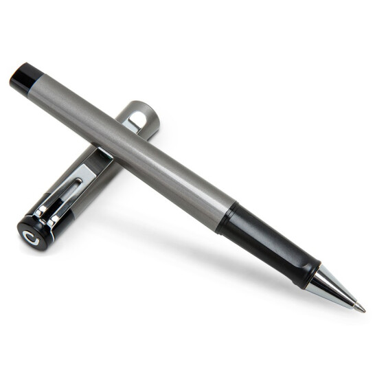 得力(deli)0.7mm商务中性笔水笔签字笔 办公用品 12支/盒黑