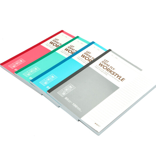 晨光（M&G）APYJQ411 A5无线装订本40页 无线装订本办公商务软抄记事本会议笔记本 颜色混装10本装