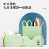 得力（deli） 9123 多功能木质组合笔筒 DIY彩色韩国创意笔桶 拼装可爱收纳盒学生办公桌面笔 绿色