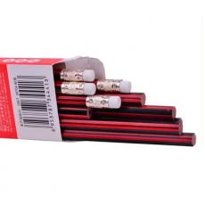 晨光AWP30802铅笔 HB木杆铅笔 红黑抽条 带橡皮头铅笔12支/盒